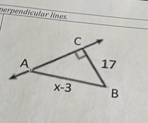 perpendicular lines.