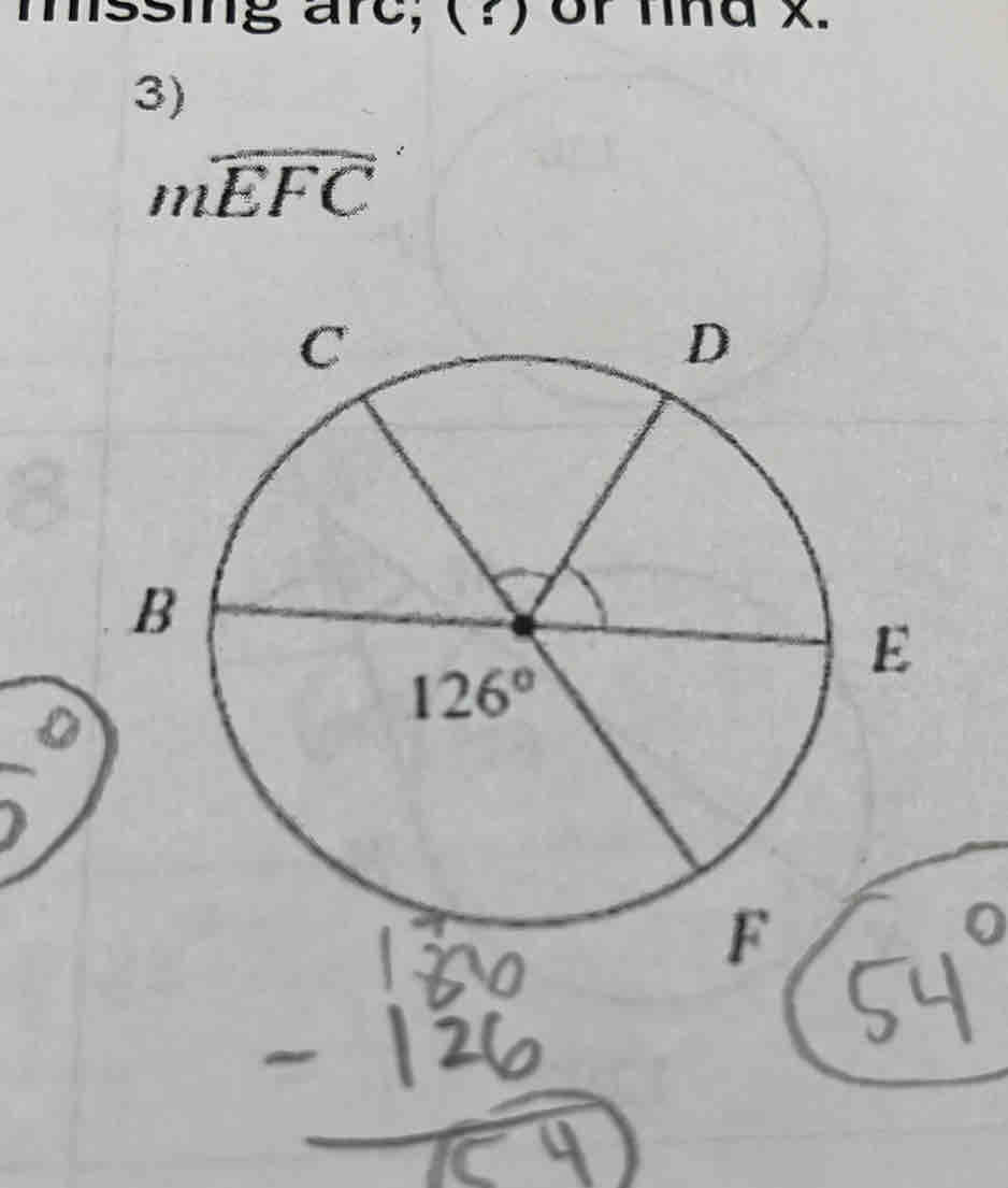 sing arc; (?) or fnd x.
3)
mwidehat EFC