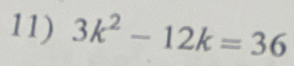 3k^2-12k=36