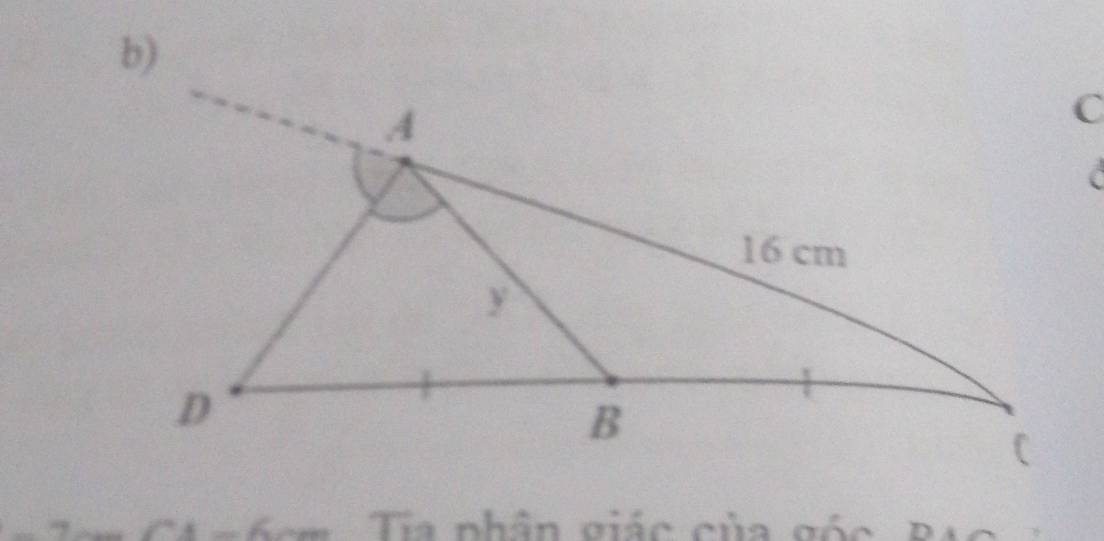 Ta phân giác của gốc BAC