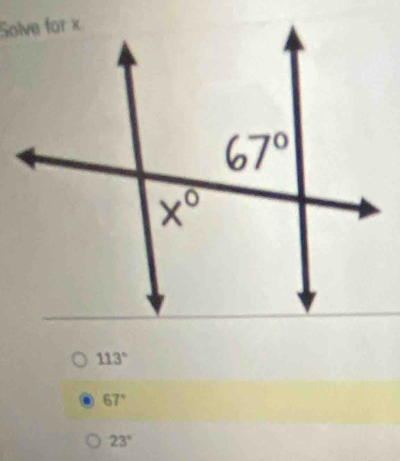 113°
67°
23°