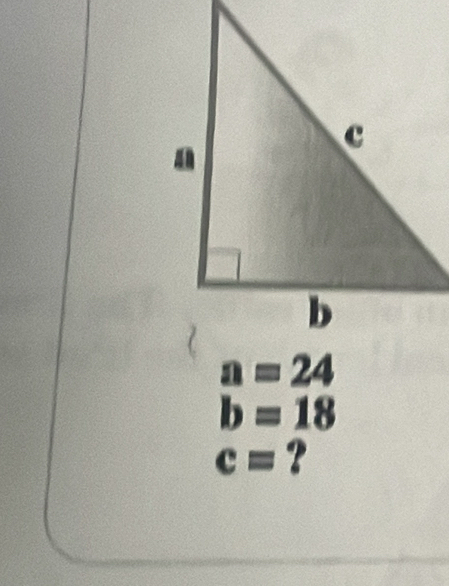 b=18
c= ?