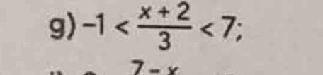 -1 <7</tex>;
7-x