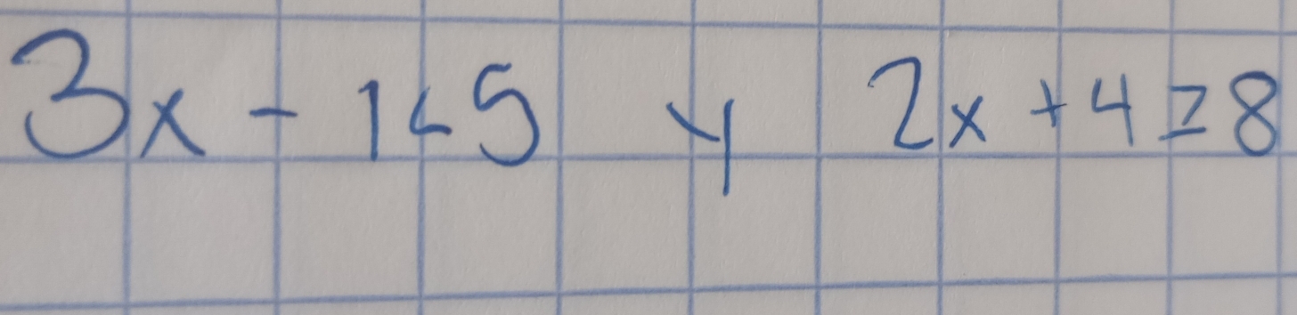 3x-1<5</tex>
X
2x+4≥ 8