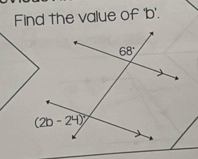 Find the value of 'b’.