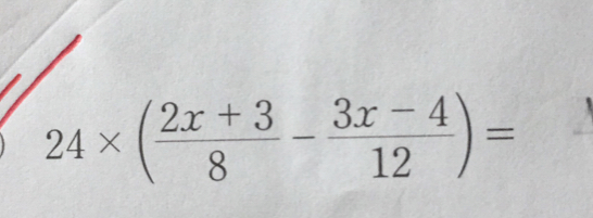 24* ( (2x+3)/8 - (3x-4)/12 )=