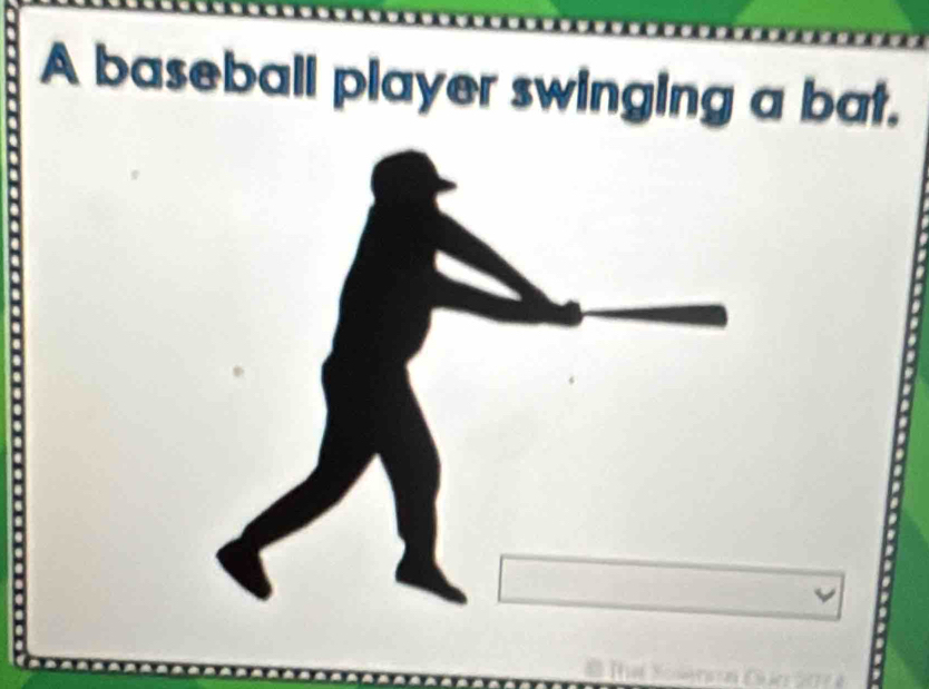 A baseball player swinging a bat.