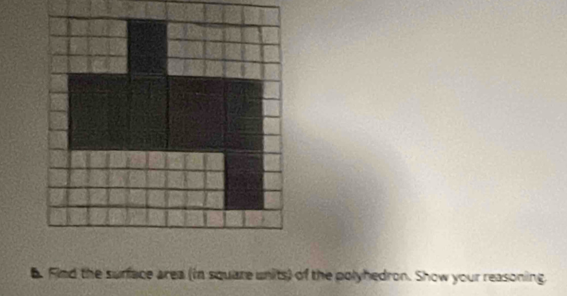 Find the surface area (in square units) of the polyhedron. Show your reasoning.