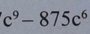 c^9-875c^6