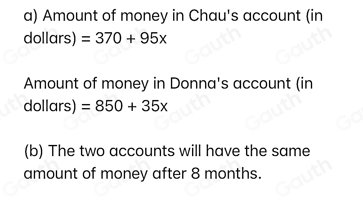 Solved: Writing an equation to represent a real-world problem: Variable ...