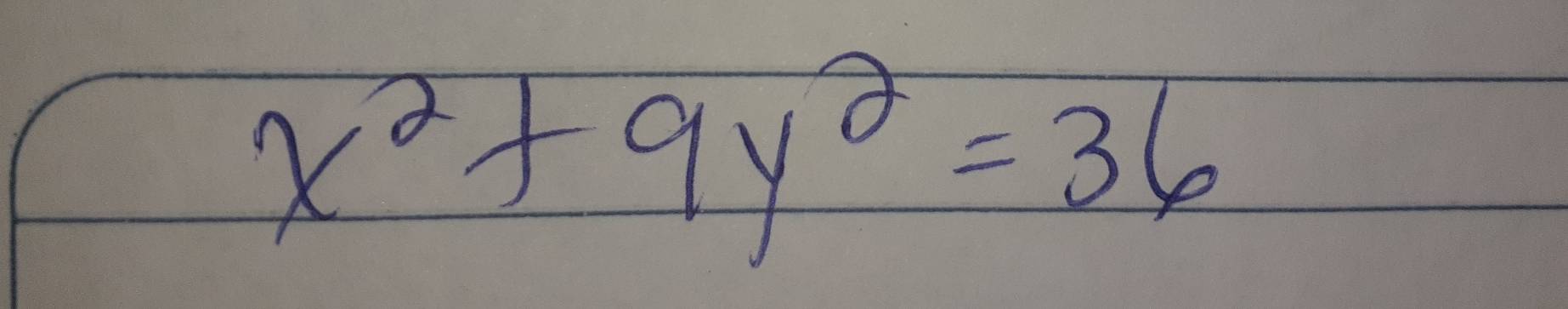 x^2+9y^2=36