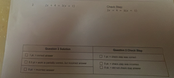 2x+4=3(x+1) Chack Stea
2x+4=3(x+1)