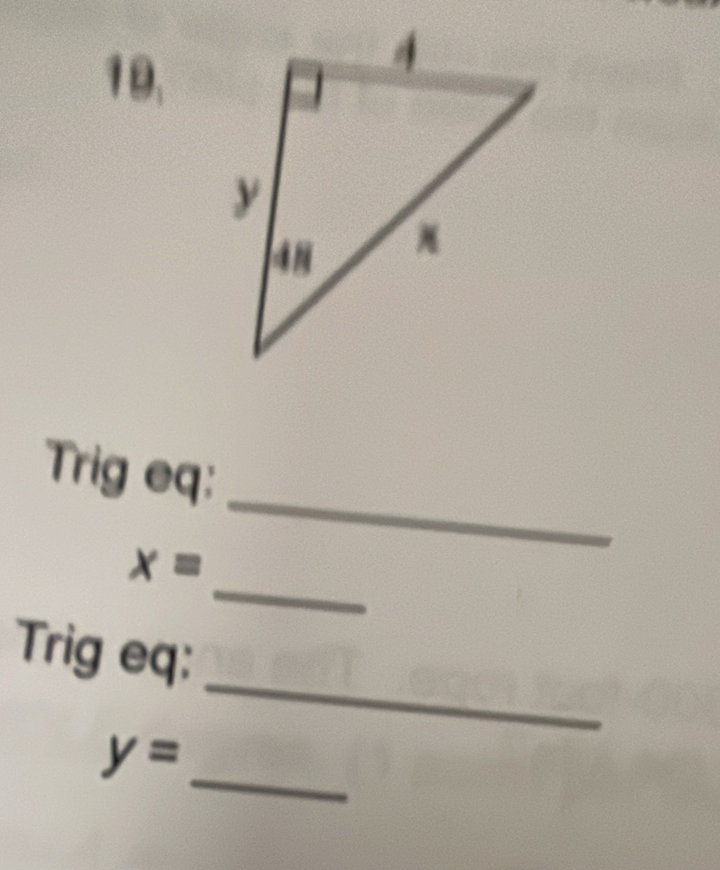 19, 
_ 
Trig eq: 
_
x=
_ 
Trig eq : 
_ y=