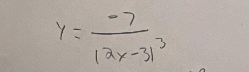 y= (-7)/12x-31^3 