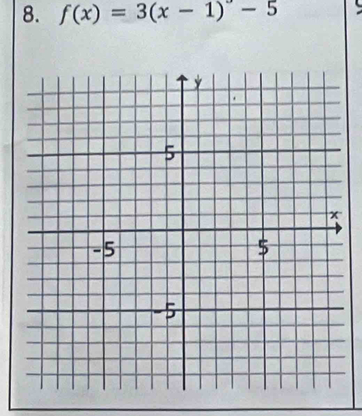 f(x)=3(x-1)-5
a