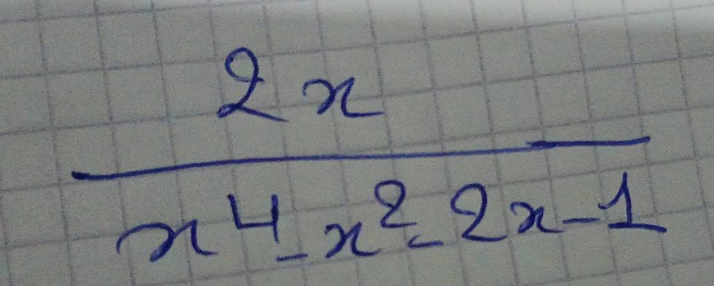  2x/x^4-x^2-2x-1 