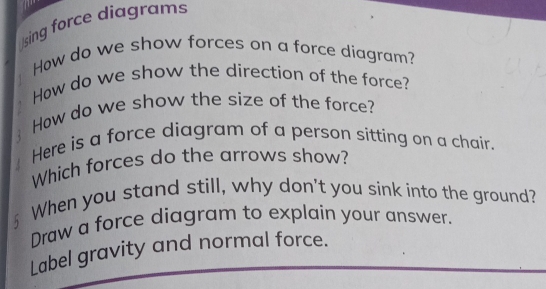 Solved: sing force diagrams How do we show forces on a force diagram ...