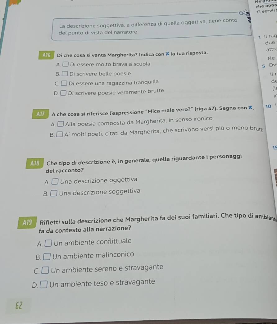 Risolto:che appa o Ti servir La descrizione soggettiva, a differenza di ...