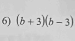 (b+3)(b-3)