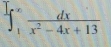 ∈t _1^((∈fty)frac dx)x^2-4x+13