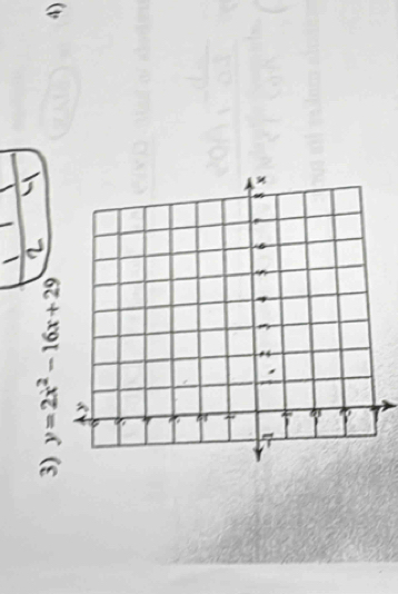 y=2x^2-16x+29 4)