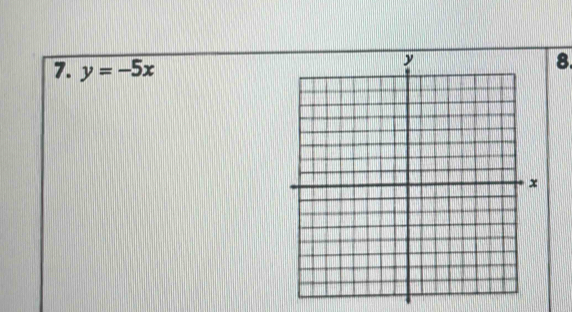 y=-5x
8.