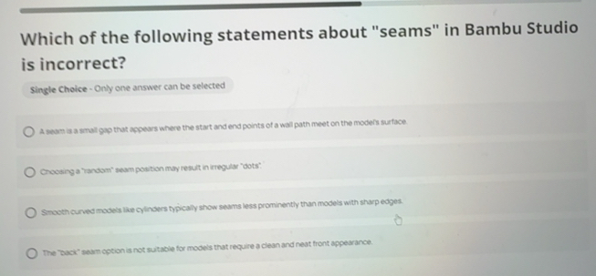 Solved: Which of the following statements about 