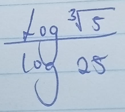 frac fogsqrt[5](5)log 25