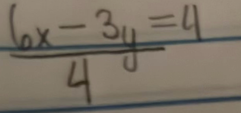  (6x-3y)/4 =4