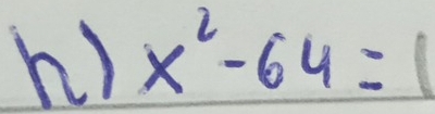 x^2-64=1