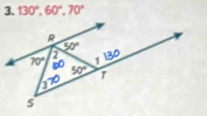 130°,60°,70°