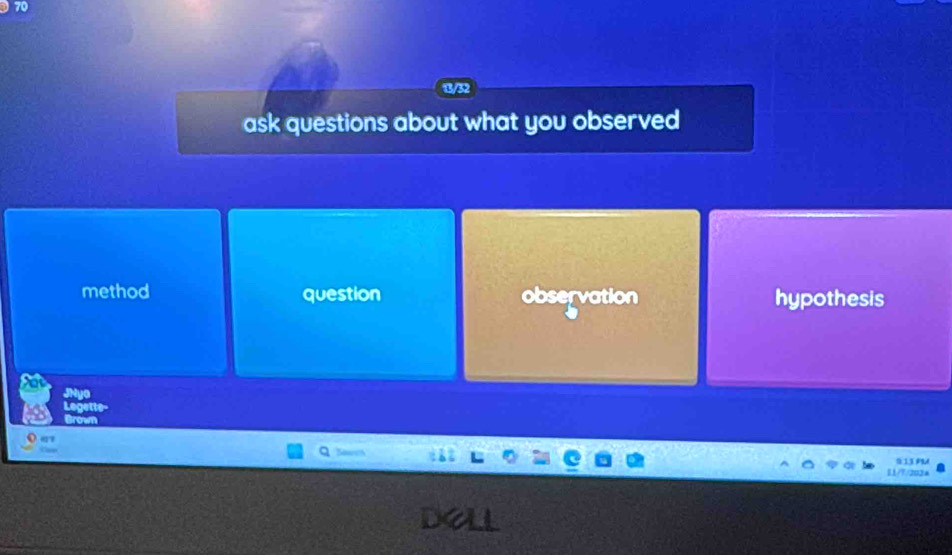 1/32
ask questions about what you observed
method question observation hypothesis
Le
O ar
q E1/F/203a