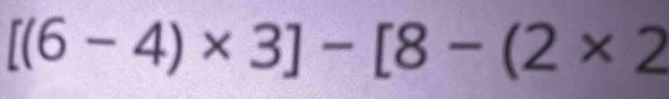 [(6-4)* 3]-[8-(2* 2