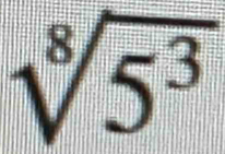 sqrt[8](5^3)