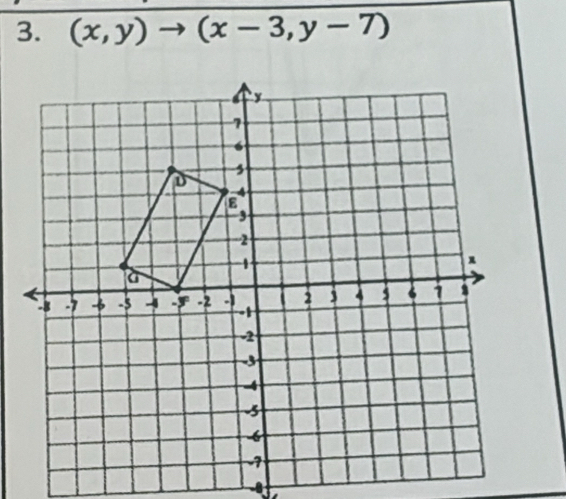 (x,y)to (x-3,y-7)
-8