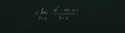 limlimits _xto 1 (x^2-4x+1)/x-1 