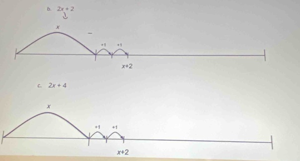 2x+2
x
-
+1 +1
x+2
C. 2x+4
x
+1 +1
x+2