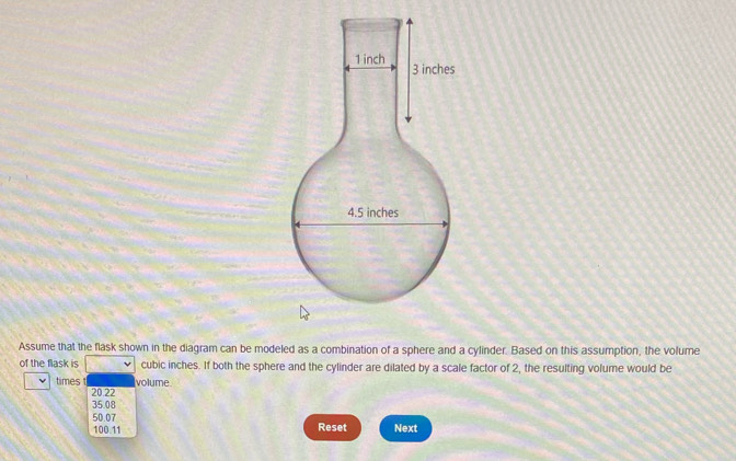Solved: Assume that the flask shown in the diagram can be modeled as a ...