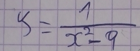 y= 1/x^2-9 