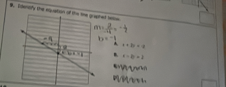 A. x+2y=-2
B. x=2y=2