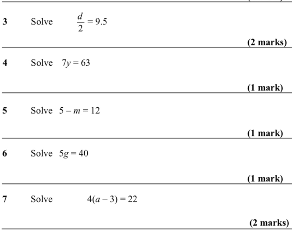 4
)
5
)
6
)
7
(2 marks)