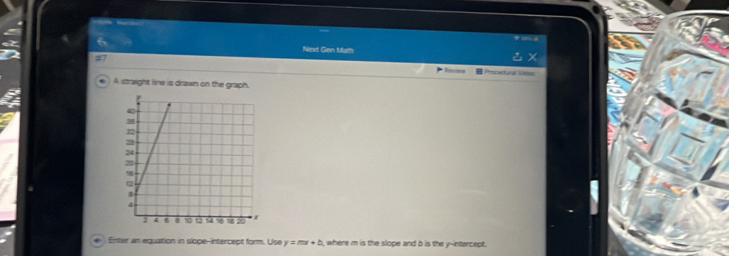 Solved: Next Gen Math Rencens Prncicura ds A straight line is drawn on ...
