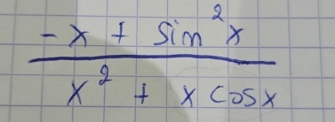  (-x+sin^2x)/x^2+xcos x 