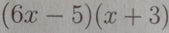 (6x-5)(x+3)