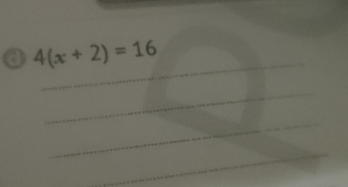 4(x+2)=16