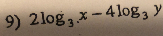 2log _3.x-4log _3y