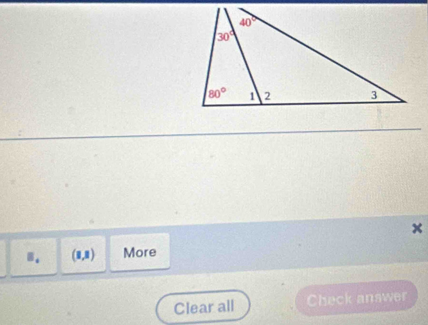 (0,0) More
Clear all Check answer