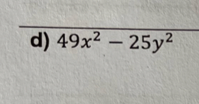 49x^2-25y^2