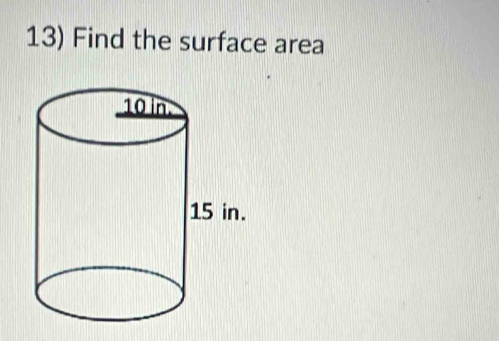 Find the surface area