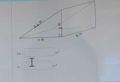 SA=□ in^2
V=□ in^3